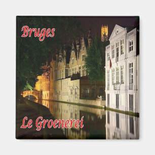 zBE045 BRUGES The Groenerei, Belgien, Kühlschrank Magnet