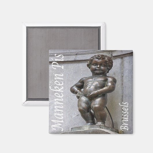 zBE046 MANNEKEN PIS Brüssel Brüssel, Kühlschrank Magnet (Vorderseite/Rückseite)