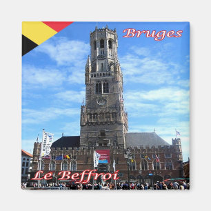 zBE048 BRUGES The Belfry - Belgien - Kühlschrank Magnet