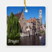 zBE052 BRUGES-Kanal, Belgien, Keramikornament (Vorderseite)