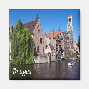 zBE052 BRUGES-Kanal, Belgien, Kühlschrank Magnet