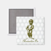 zBE054 MANNEKEN PIS Brüssel Brüssel, Kühlschrank Magnet (Vorderseite/Rückseite)