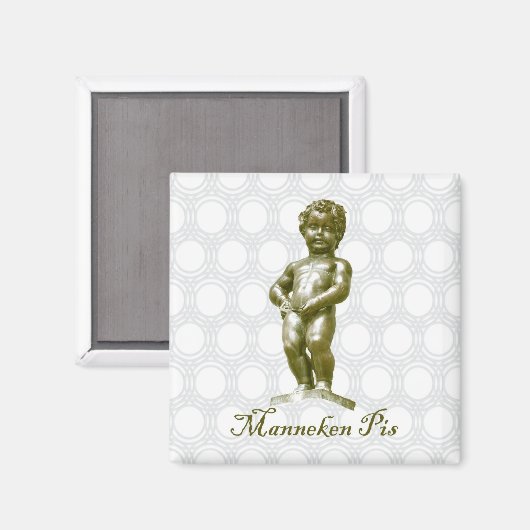 zBE054 MANNEKEN PIS Brüssel Brüssel, Kühlschrank Magnet (Vorderseite/Rückseite)