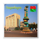 zBF007 OUAGADOUGOU, Cinema Square, Afrika, Fliese (Vorderseite)