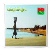 zBF008 OUAGADOUGOU, Burkina Faso, Fliese (Vorderseite)