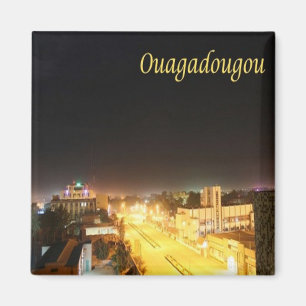 zBF009 OUAGADOUGOU, Burkina Faso, Afrika, Kühlschr Magnet