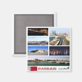zBH010 BAHRAIN, Asien, Kühlschrank Magnet (Vorderseite/Rückseite)