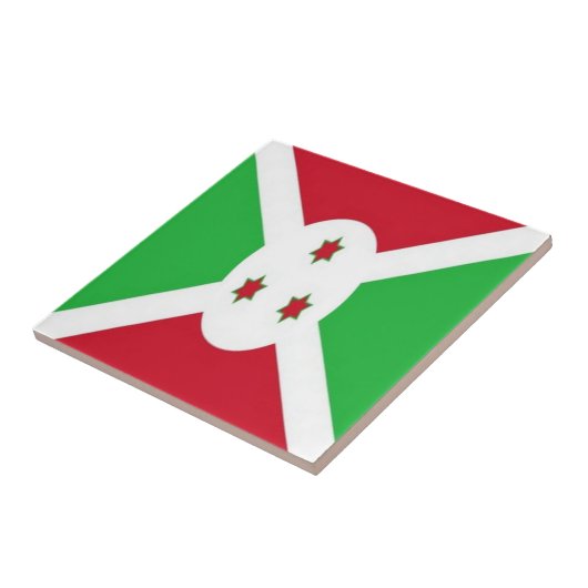 zBI001 BURUNDI FLAG, Afrika, Fliese (Seite)