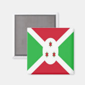 zBI001 BURUNDI FLAG, Afrika, Kühlschrank Magnet (Vorderseite/Rückseite)