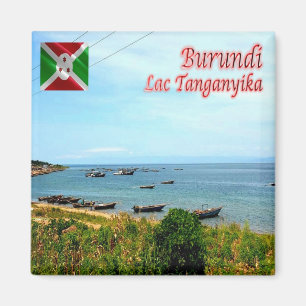 zBI008 LAKE TANGANYKA, BURUNDI, Afrika, Kühlschran Magnet