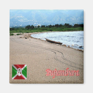 zBI012 BUJUMBURA Beach, BURUNDI, Afrika, Kühlschra Magnet