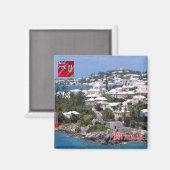 zBM006 BERMUDA, Panorama, Amerika, Kühlschrank Magnet (Vorderseite/Rückseite)