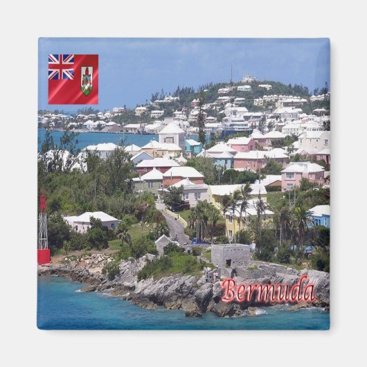 zBM006 BERMUDA, Panorama, Amerika, Kühlschrank Magnet (Vorne)