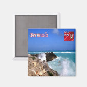 zBM009 BERMUDA, Tropensturm Jose, Kühlschrank Magnet (Vorderseite/Rückseite)