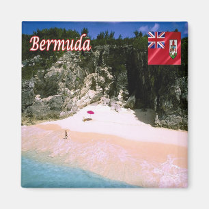 zBM010 BERMUDA, Strand, Amerika, Kühlschrank Magnet