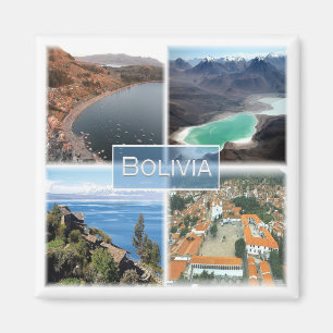 zBO003 BOLIVIA, Mosaik, Amerika, Kühlschrank Magnet
