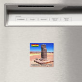 zBO015 TIAHUANACO, Ponce Monolith, Boliva, Kühlsch Magnet (In Situ (Geschirrspüler))