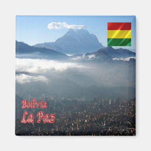 zBO019 LA PAZ, Amaneciendo, Bolivien, Kühlschrank Magnet