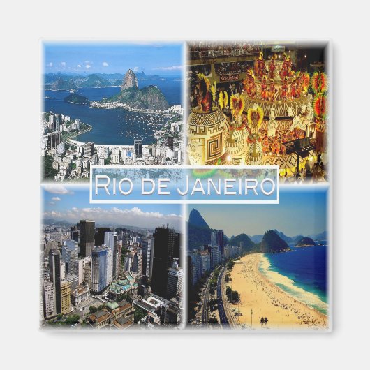 zBR003 RIO DE JANEIRO, Mosaik, Brasilien, Kühlschr Magnet (Vorne)