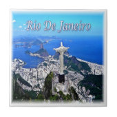 zBR005 RIO DE JANEIRO, Christ Redeemer, Fliese (Vorderseite)