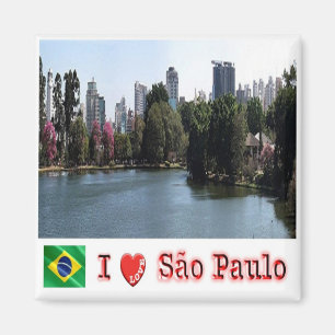 zBR012 SAO PAULO I Liebe, Brasilien, Ibirapuera, K Magnet