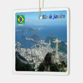zBR023 Panorama des RIO DE JANEIRO, Keramikornament (Links)