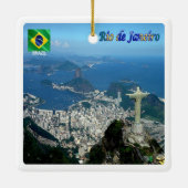 zBR023 Panorama des RIO DE JANEIRO, Keramikornament (Rückseite)