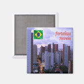 zBR035 FORTALEZA, Meireles, Brasilien, Kühlschrank Magnet (Vorderseite/Rückseite)