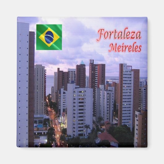 zBR035 FORTALEZA, Meireles, Brasilien, Kühlschrank Magnet (Vorne)