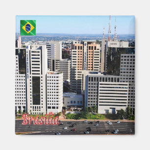 zBR043 BRASILIA, Selva de Pedra, Brasilien, Kühlsc Magnet
