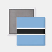 zBW001 BOTSWANA FLAG, Afrika, Kühlschrank Magnet (Vorderseite/Rückseite)