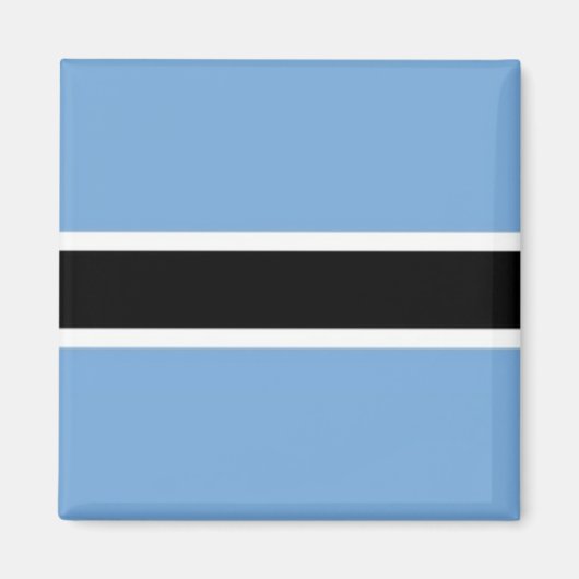zBW001 BOTSWANA FLAG, Afrika, Kühlschrank Magnet (Vorne)