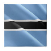 zBW002 BOTSWANA WAVING FLAG, Afrika, Fliese (Vorderseite)