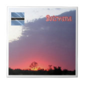 zBW004 BOTSWANA Sunrise, Afrika, Fliese (Vorderseite)