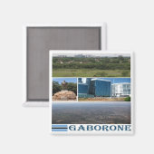 zBW010 GABORONE, Mosaik, BOTSWANA, Afrika, Kühlsch Magnet (Vorderseite/Rückseite)