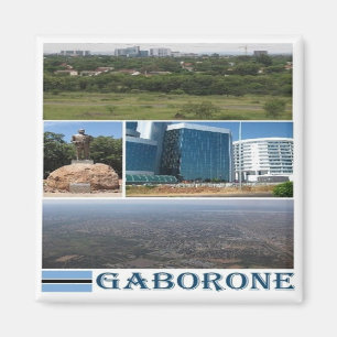 zBW010 GABORONE, Mosaik, BOTSWANA, Afrika, Kühlsch Magnet