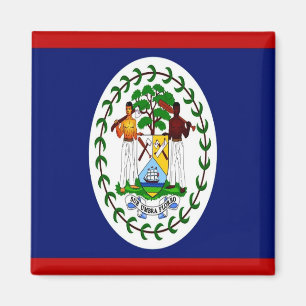 zBZ001 BELIZE, Flag, Amerika, Kühlschrank Magnet