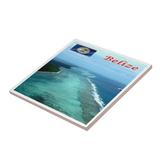 zBZ005 BELIZE Barrier Reef, Amerika Fliese (Seite)