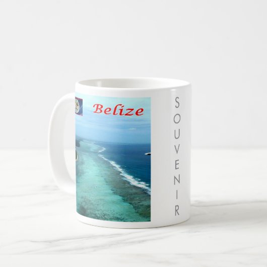 zBZ005 BELIZE Barrier Reef, Amerika Kaffeetasse (Vorderseite Links)