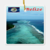 zBZ005 BELIZE Barrier Reef, Amerika Keramikornament (Vorderseite)