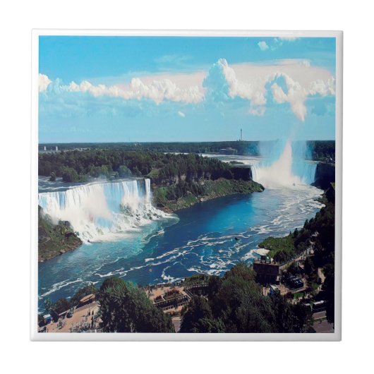zCA004 NIAGARA FALLS, View, Amerika, Fliese (Vorderseite)