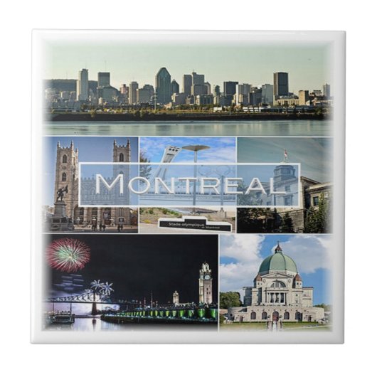 zCA010 MONTREAL, Mosaik, Kanada, Amerika, Fliese (Vorderseite)