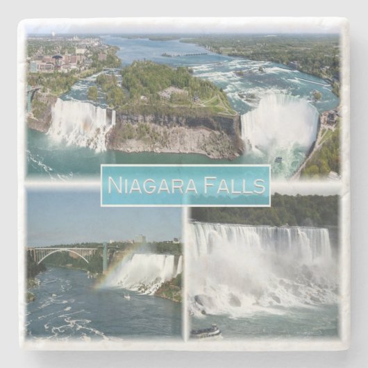 zCA012 NIAGARA FALLS from Rainbow bridge, Steinuntersetzer (Vorderseite)