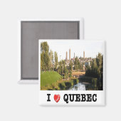 zCA019 QUEBEC I Liebe, Kanada, Amerika, Kühlschran Magnet (Vorderseite/Rückseite)