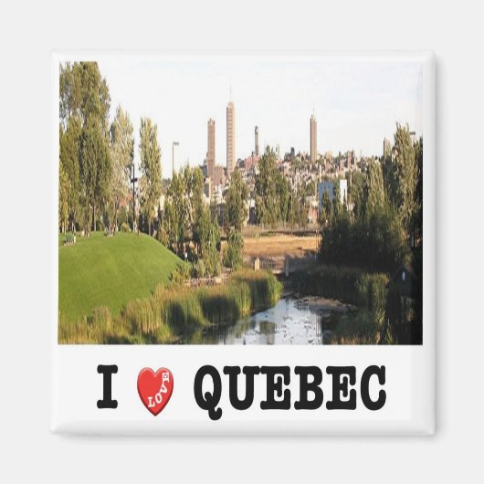 zCA019 QUEBEC I Liebe, Kanada, Amerika, Kühlschran Magnet (Vorne)
