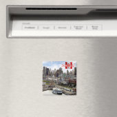 zCA024 MONTREAL Panorama, Kanada, Kühlschrank Magnet (In Situ (Geschirrspüler))
