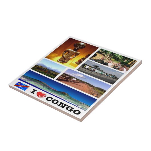 zCD003 CONGO I Liebe, Mosaik, Afrika, Fliese (Seite)