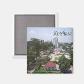 zCD006 KINSHASA, CONGO, Afrika, Kühlschrank Magnet (Vorderseite/Rückseite)