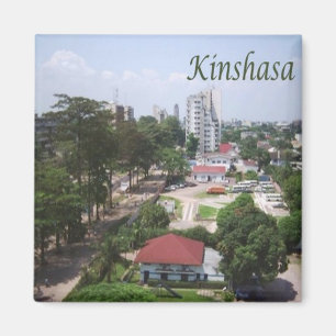 zCD006 KINSHASA, CONGO, Afrika, Kühlschrank Magnet