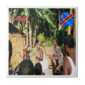 zCD007 CONGO, Afrika, Fliese (Vorderseite)